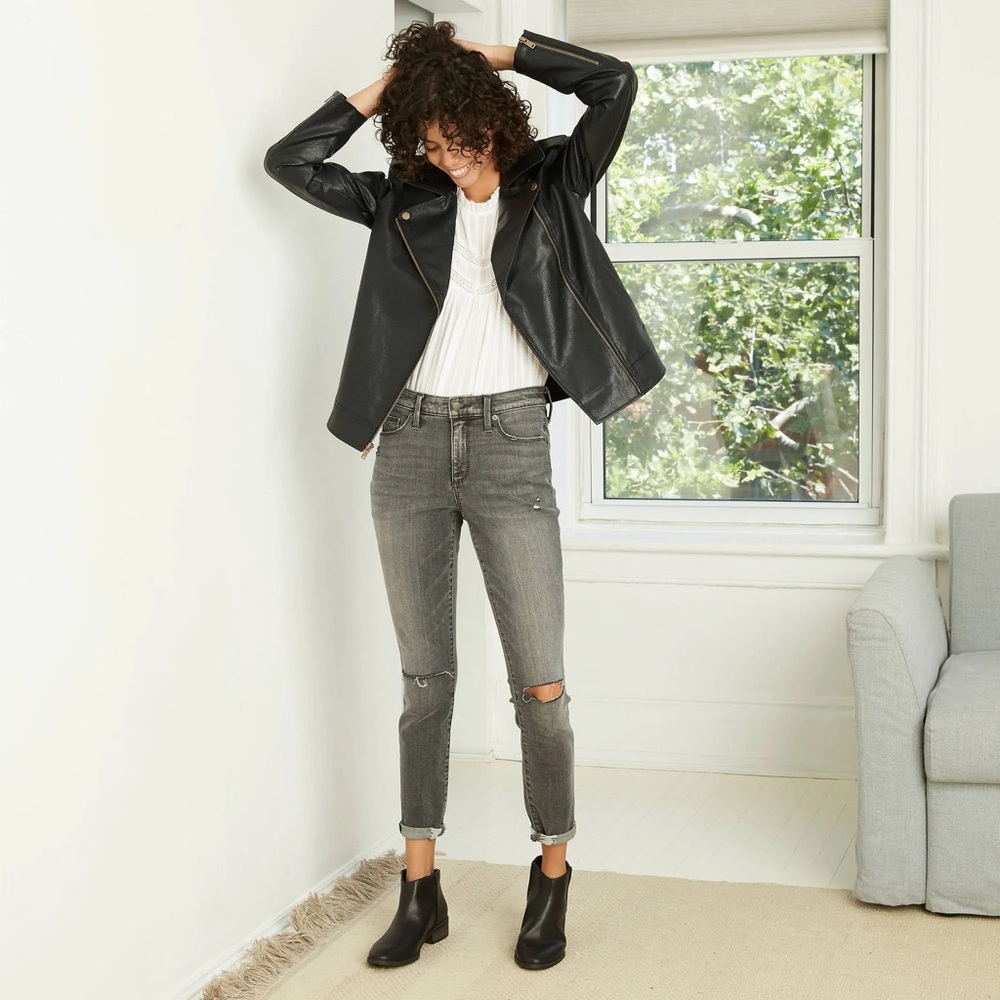 UNIVERSAL THREAD FAUX LEATHER JACKET LARGE